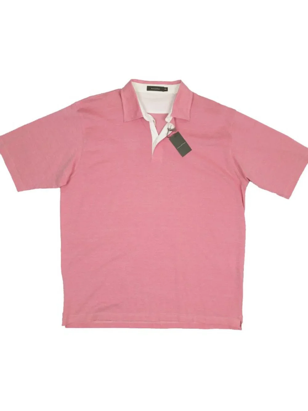 NEW $435 Ermenegildo Zegna Polo Shirt!  3XL Pink  Cotton & Tencel